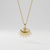 Gold Evil Eye Necklace