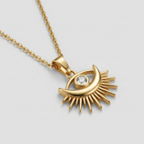 Gold Evil Eye Necklace