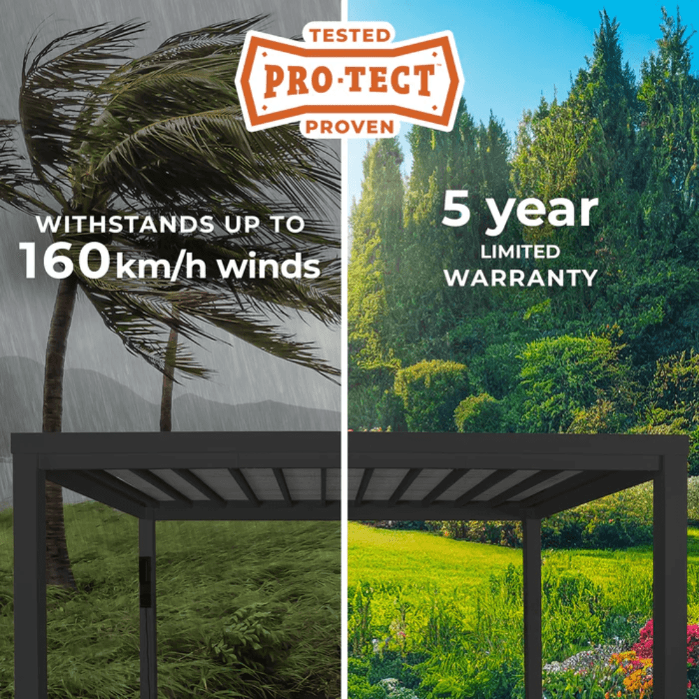 Backyard Discovery Trenton 4.9m x 3.7m Modern Steel Pergola