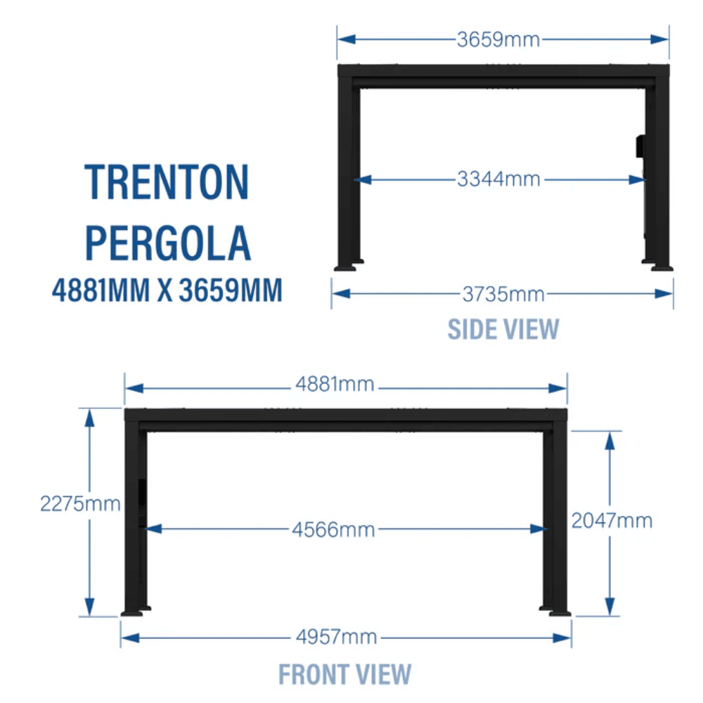 Backyard Discovery Trenton 4.9m x 3.7m Modern Steel Pergola