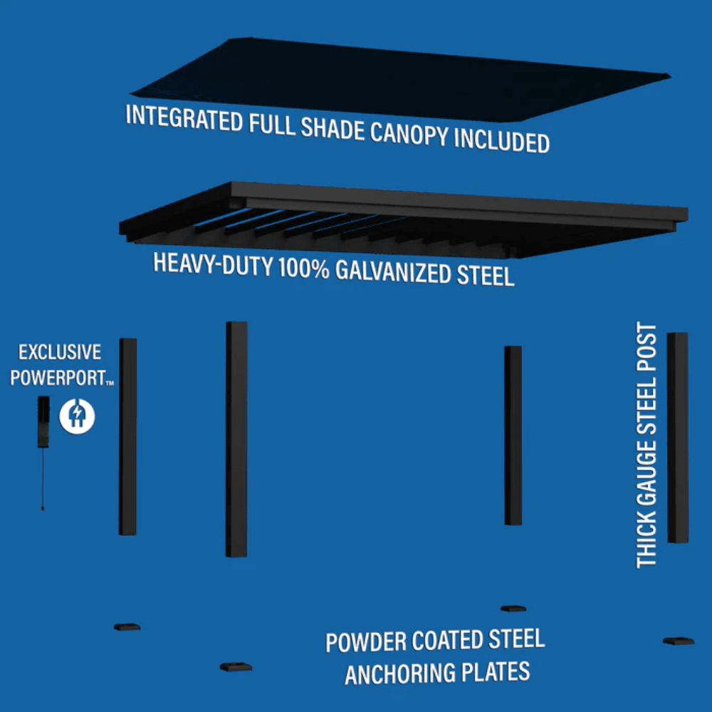 Backyard Discovery Trenton 4.9m x 3.7m Modern Steel Pergola
