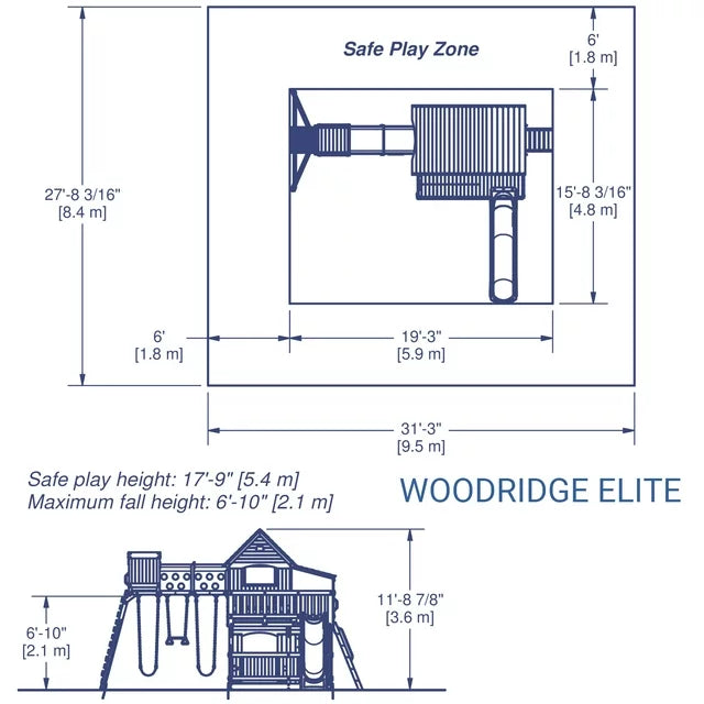 Backyard Discovery Woodridge Elite Swing Set