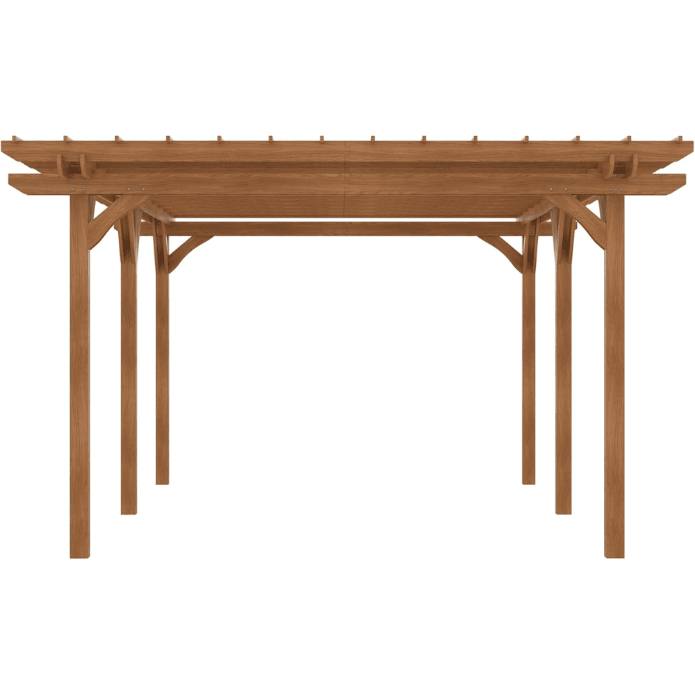 Outsunny 12′ x 20′ DIY Deck Outdoor Wood Pergola