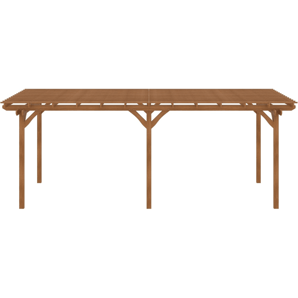 Outsunny 12′ x 20′ DIY Deck Outdoor Wood Pergola