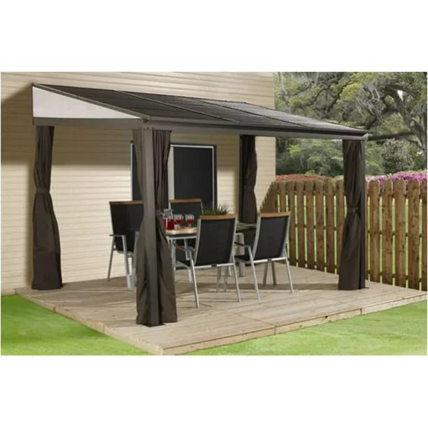 Sojag 10 x 12 ft. Portland No.53 Wall Gazebo Steel Roof