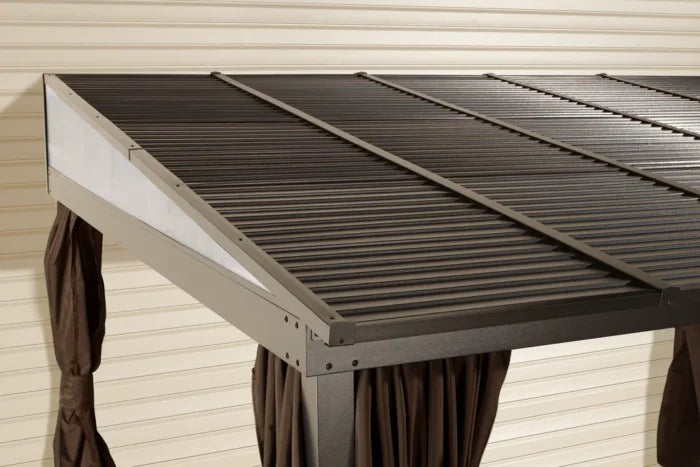 Sojag 10 x 12 ft. Portland No.53 Wall Gazebo Steel Roof
