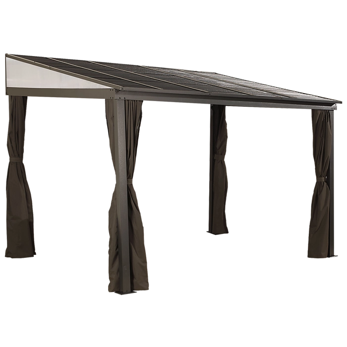 Sojag 500-9165470 10 x 12 ft. Portland No. 53 Wall Gazebo Steel Roof