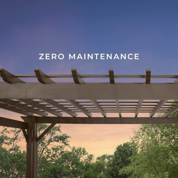 14×12 Ashford Traditional Steel Pergola With Sail Shade Soft Canopy