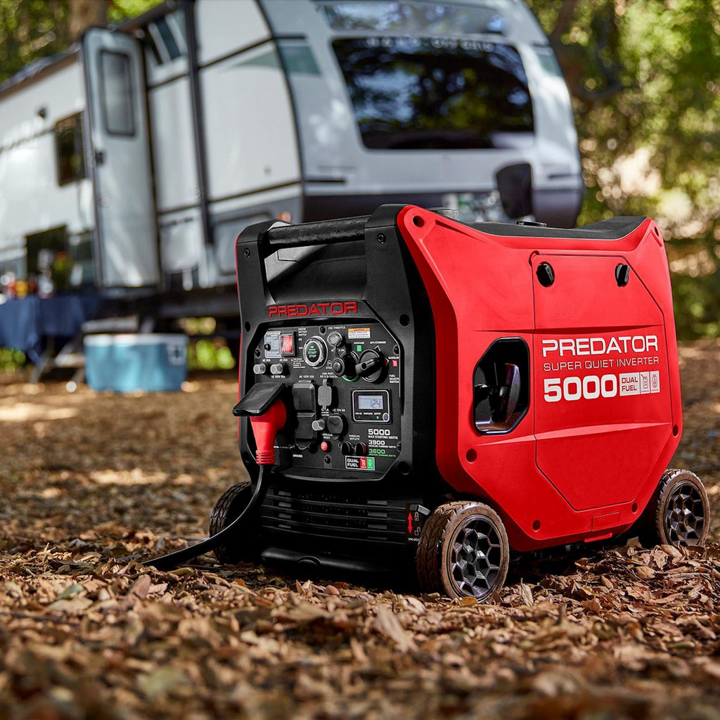 Predator 5000 Watt Dual-Fuel Super Quiet Inverter Generator with Remote Start and CO Secure Technology