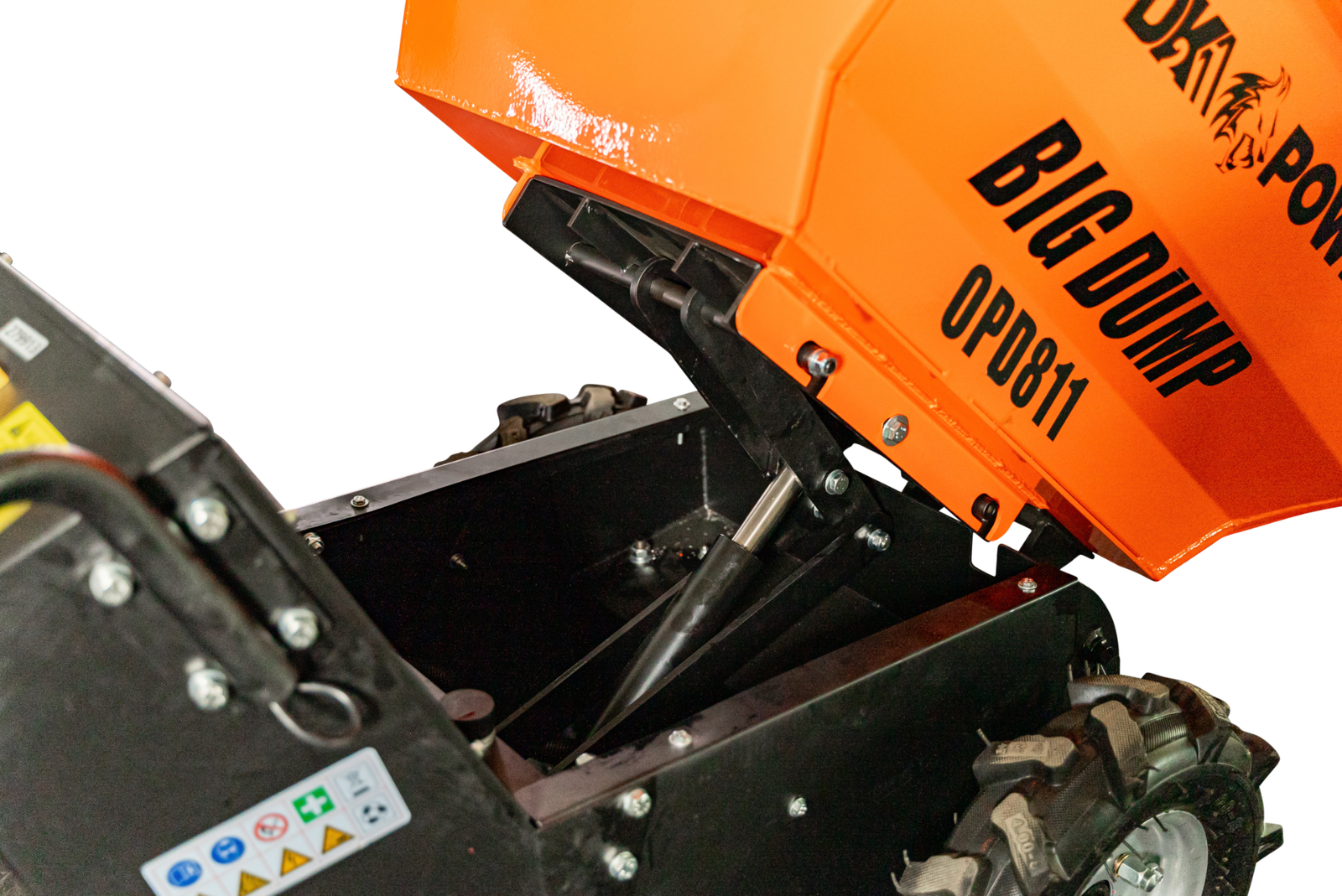 Detail K2 Big Dump 1100 Pound Electric Power Dump Cart