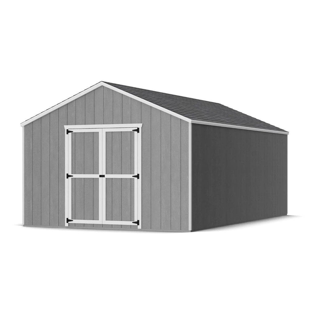Home shed Little Cottage Co Value Gable Wood Shed Kit Blaze 32 In.
