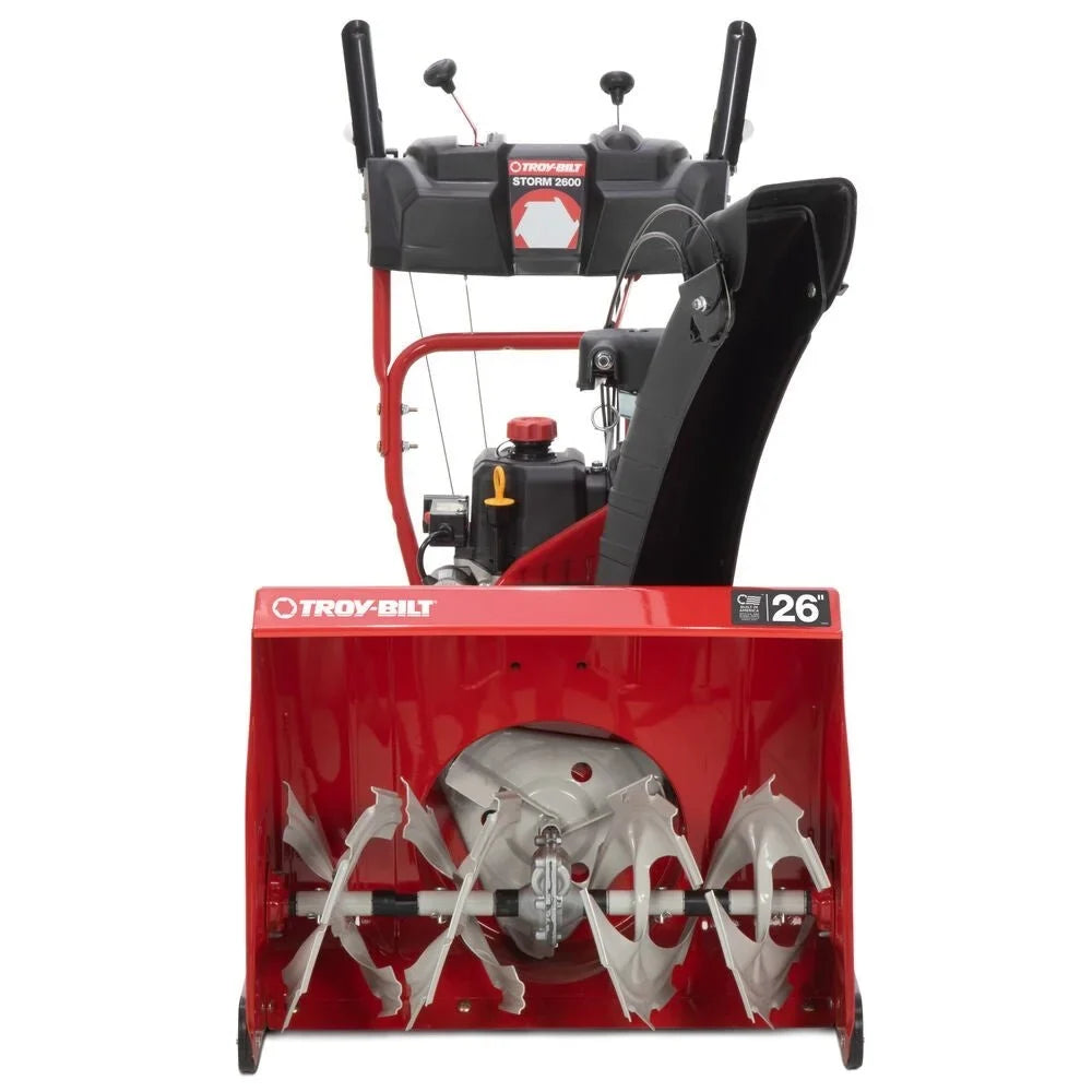 Troy‑Bilt Storm 2600 26″ Two‑Stage Gas Snow Blower with Electric Start