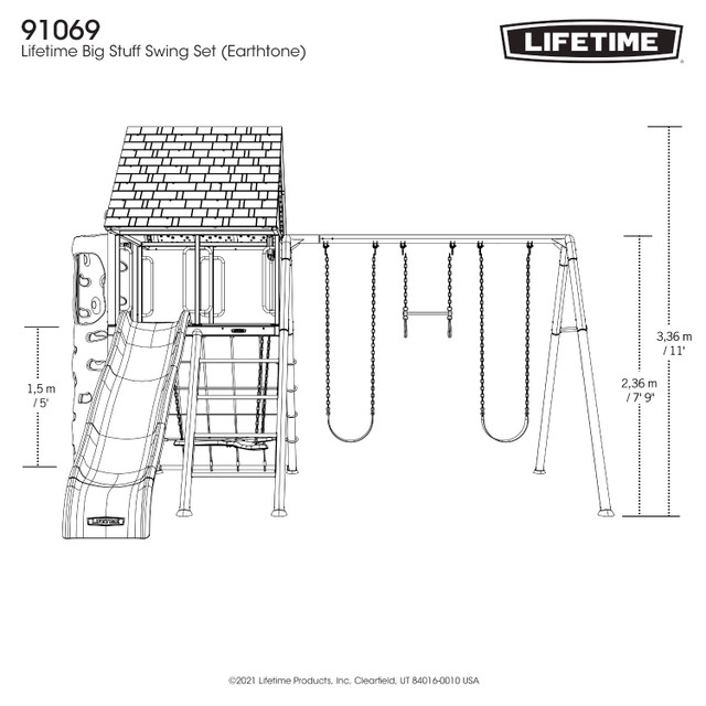 Lifetime Big Stuff Swing Set