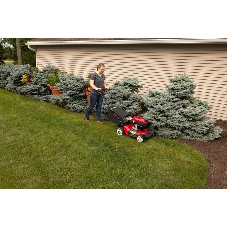 Troy-Bilt 21" 163cc Gas Powered Walk-Behind Push Lown Mower