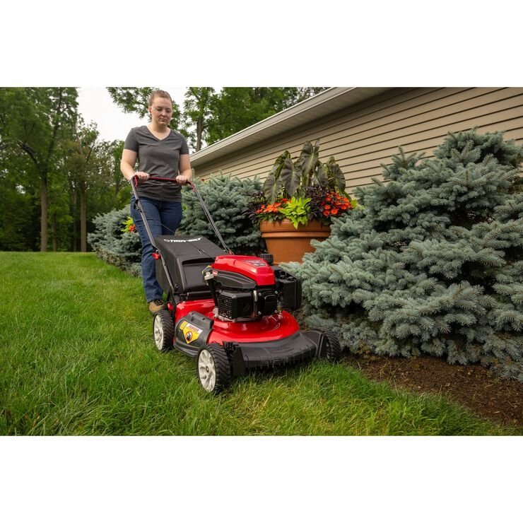 Troy-Bilt 21" 163cc Gas Powered Walk-Behind Push Lown Mower