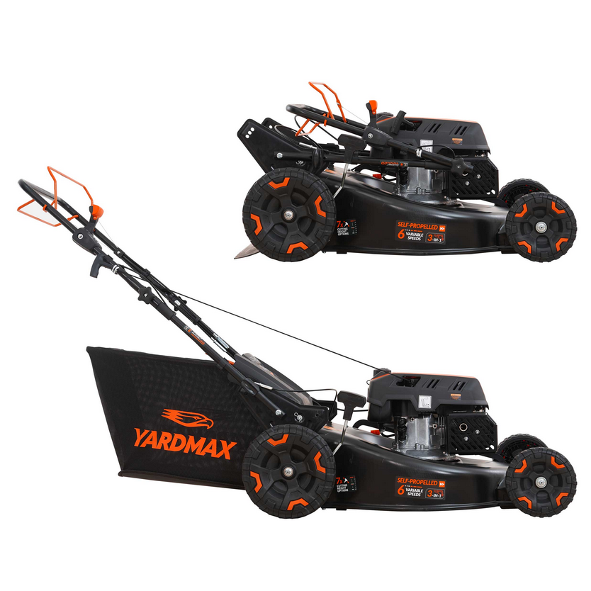 YardMax 24-in 201cc RWD 3-in-1 Self-Propelled Mower