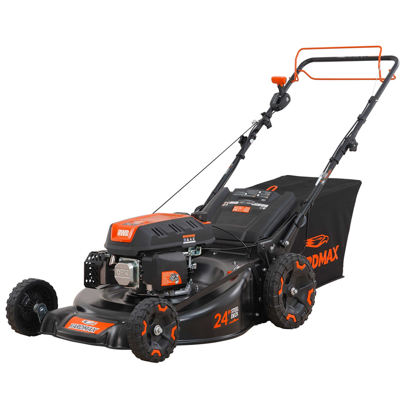 YardMax 24-in 201cc RWD 3-in-1 Self-Propelled Mower