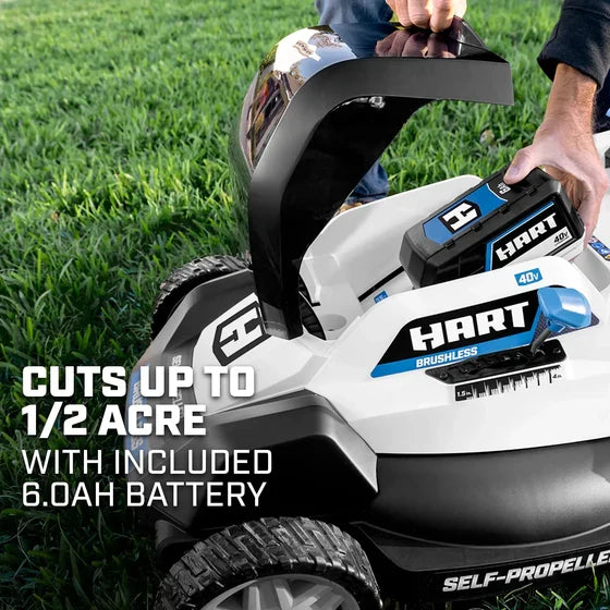 HART Tools 40V 20" Brushless Self-Propelled Electric LownMower