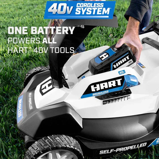 HART Tools 40V 20" Brushless Self-Propelled Electric LownMower