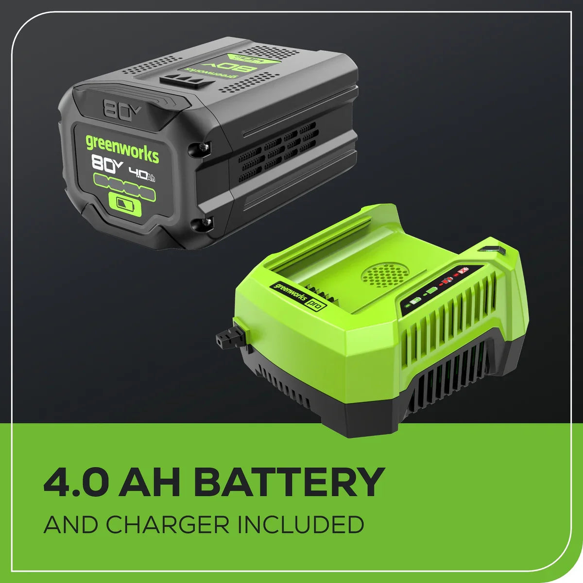 Greenworks 80V 21" Cordless Battery Brushless Self-Propelled Mower 3pc Combo Kit