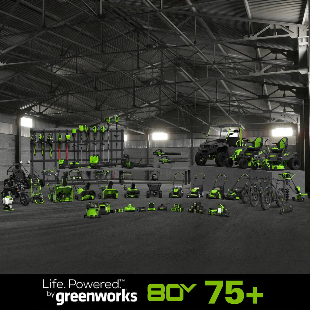 Greenworks 80V 21" Cordless Battery Brushless Self-Propelled Mower 3pc Combo Kit