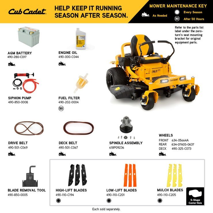 Cub Cadet Ultima ZT1 54"  24HP Zero Turn Mower