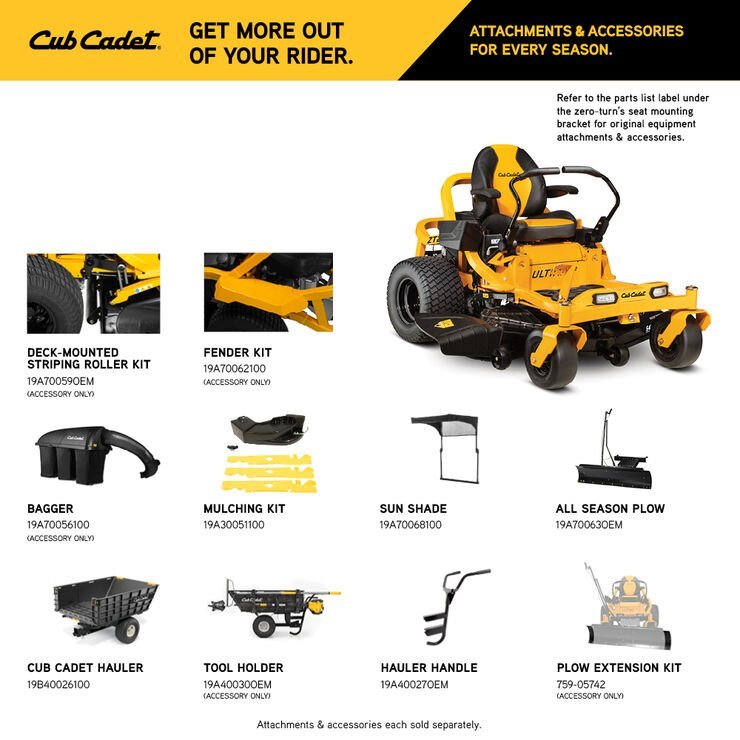 Cub Cadet Ultima ZT2 54" 23HP Zero Turn Mower