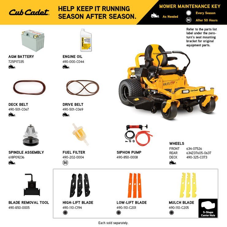 Cub Cadet Ultima ZT2 54" 23HP Zero Turn Mower