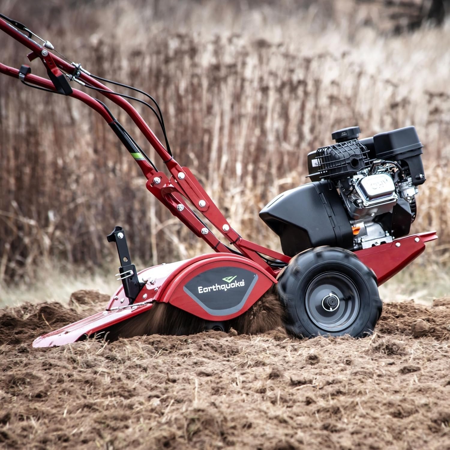 EARTHQUAKE Victory Rear Tine Tiller 209cc 4-Cycle Viper Engine Model 39381 Red/Black