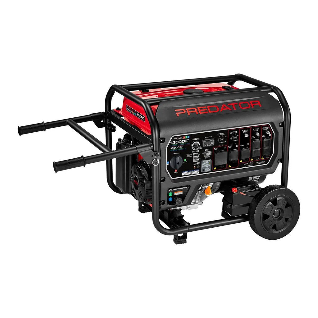 PREDATOR 13,000 Watt Tri-Fuel Portable Generator with Remote Start and CO SECURE Technology, 49-State Compliant