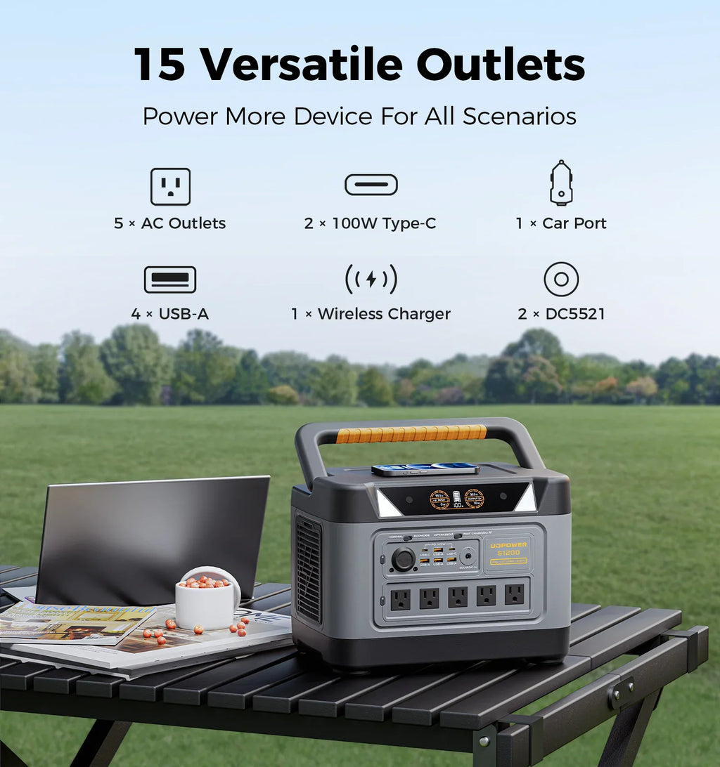 UDPOWER S1200 Portable Power Station - 1190Wh | 1800W Surge