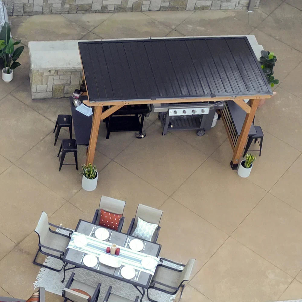 Backyard Discovery Saxony XL Cedar Grill Gazebo
