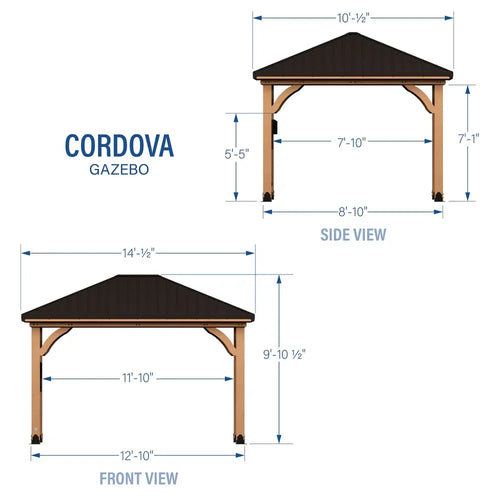 Backyard Discovery Cordova 14x10 Cedar Gazebo