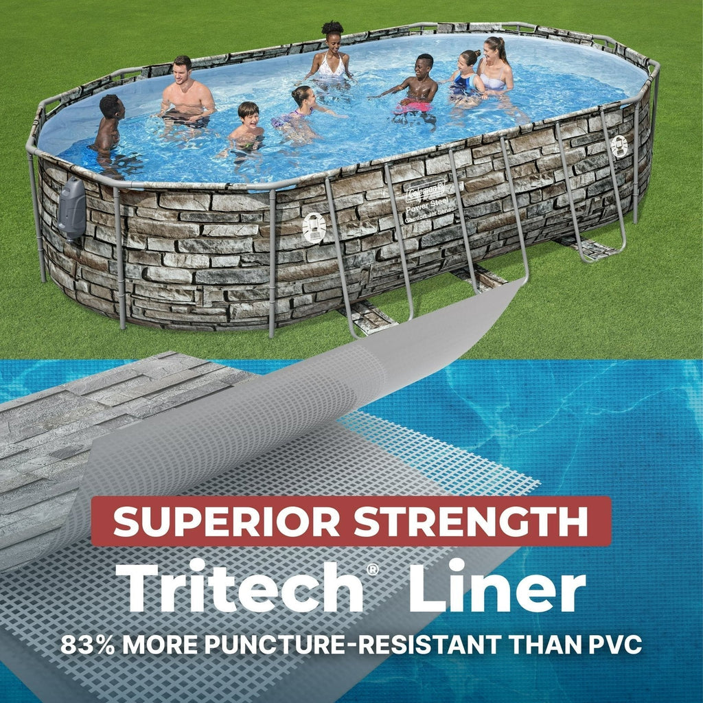 Coleman Power Steel 16' x 10' x 42" Oval Above Ground Pool Set