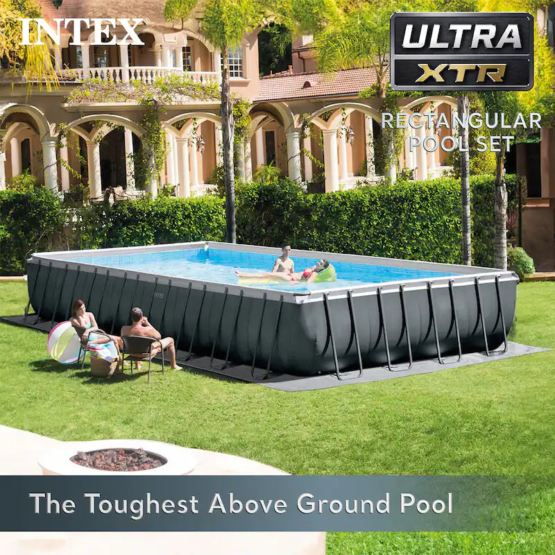 Intex 32' x 16' x 52" Rectangular Ultra XTR Frame Above Ground Swimming Pool Set - 32 ft x 16 ft x 52 in