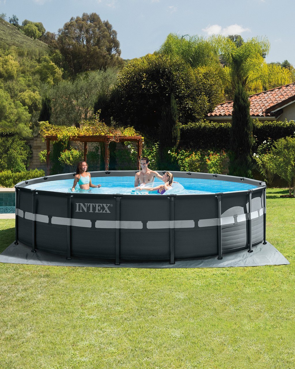 Ultra XTR® Frame Above Ground Pool with Sand Filter Pump - 18' x 52"