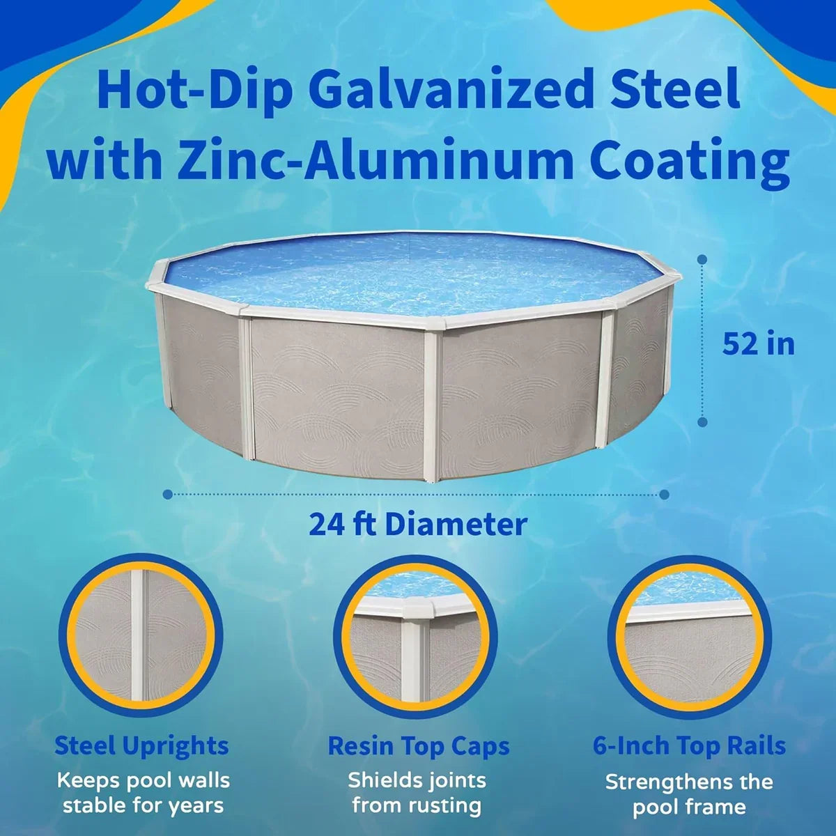 Ultra XTR® Frame Above Ground Pool with Sand Filter Pump - 18' x 52"