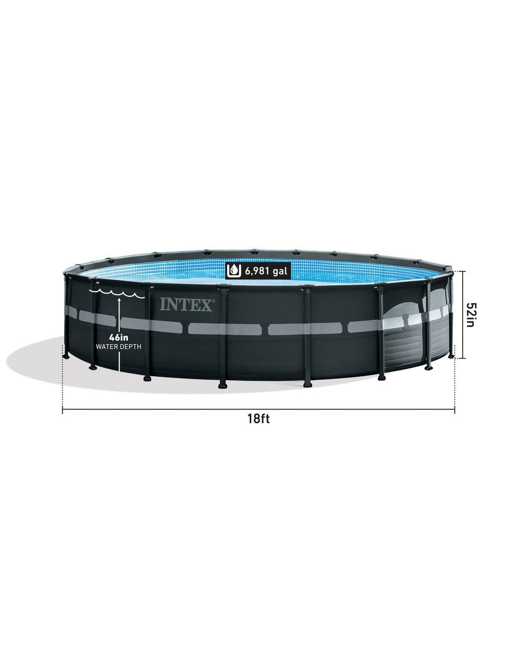 Ultra XTR® Frame Above Ground Pool with Sand Filter Pump - 18' x 52"