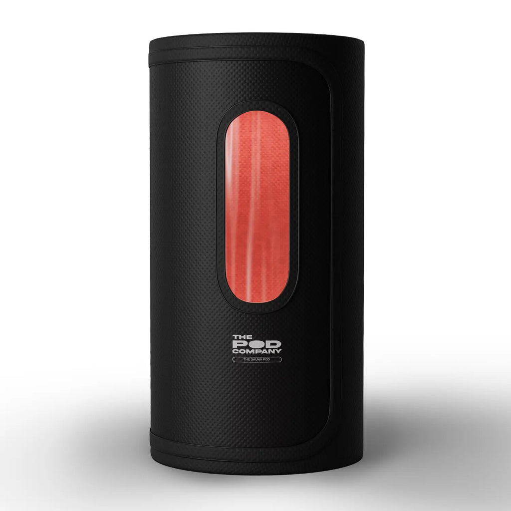 The Pod Company Sauna Pod 2.0 Portable 185°F Dry Heat Sauna with Natural Cotton and Red Light
