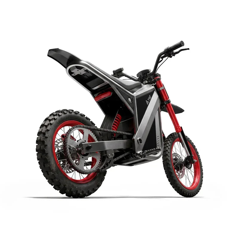 TST GT63 Electric Dirt Bike, 2400W Brushless Hub Motor, 45 MPH Top Speed, 48V 22.5Ah Battery with 50 Mile Range, 210Nm Torque, Front Hydraulic Suspension