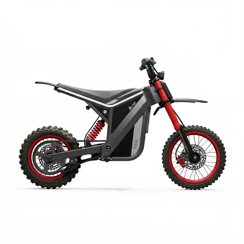 TST GT63 Electric Dirt Bike, 2400W Brushless Hub Motor, 45 MPH Top Speed, 48V 22.5Ah Battery with 50 Mile Range, 210Nm Torque, Front Hydraulic Suspension