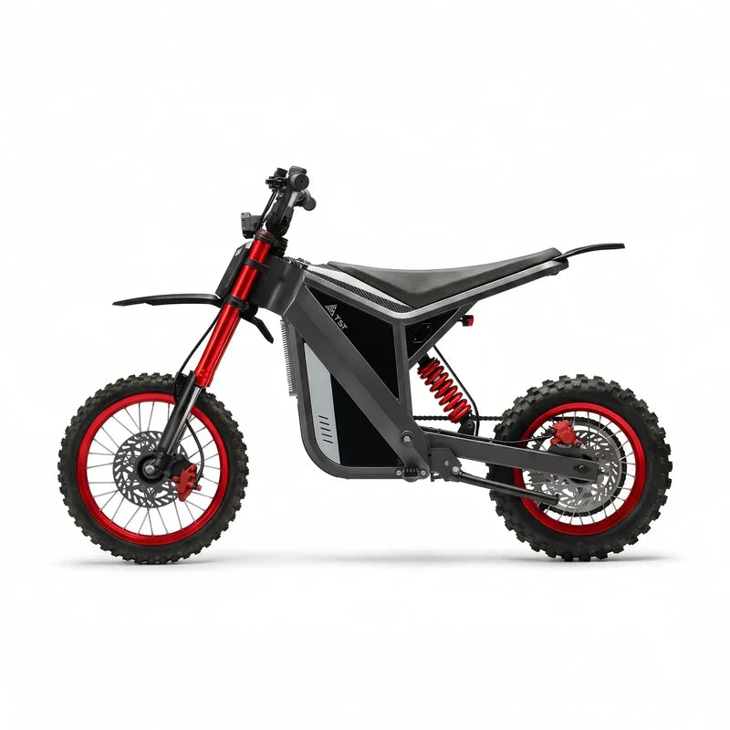 TST GT63 Electric Dirt Bike, 2400W Brushless Hub Motor, 45 MPH Top Speed, 48V 22.5Ah Battery with 50 Mile Range, 210Nm Torque, Front Hydraulic Suspension
