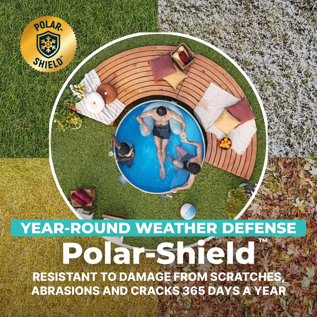 Bestway TANX 6' x 24" Round Above Ground Stock Tank Metal-Walled Above Ground Pool, All-in-One Set