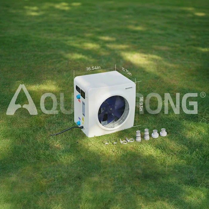 AQUASTRONG MINI Heat Pumps, Up to 18,000 BTU Inverter, for Pools up to 6,500 Gallons, 115V