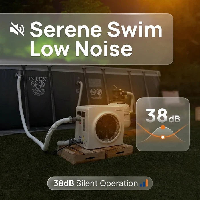 AQUASTRONG MINI Heat Pumps, Up to 18,000 BTU Inverter, for Pools up to 6,500 Gallons, 115V