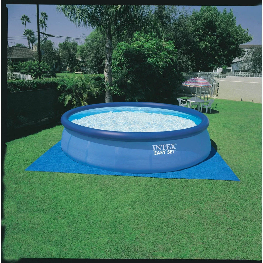 Intex 15ft x 48in Easy Swimming Pool Kit w/ 1000 GPH GFCI Filter Pump 26167EH