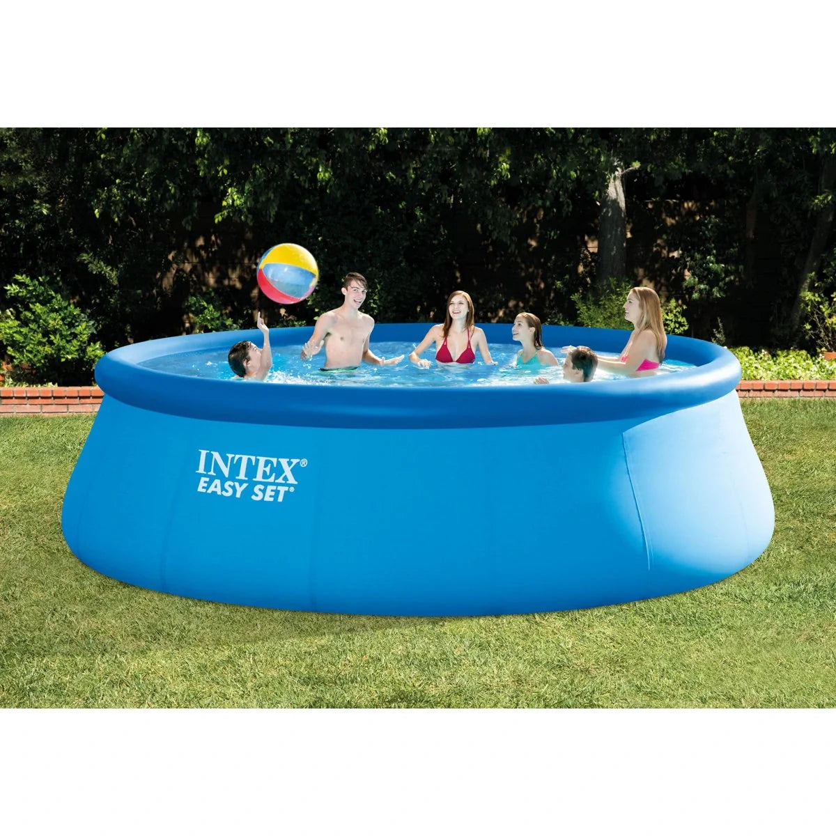 Intex 15ft x 48in Easy Swimming Pool Kit w/ 1000 GPH GFCI Filter Pump 26167EH