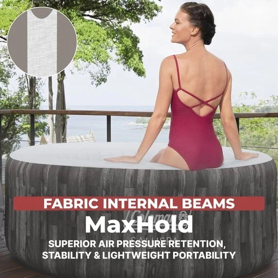 Coleman SaluSpa Bahamas AirJet 2-4 Person Circle Inflatable Hot Tub with Pump #P08411