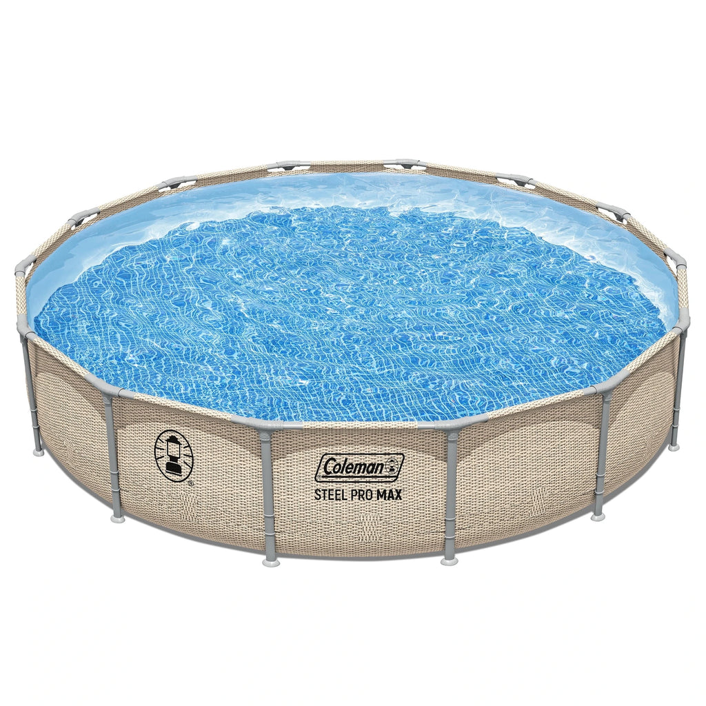 Coleman Steel Pro Max 14' x 33" Round Metal Frame Above Ground Pool Set