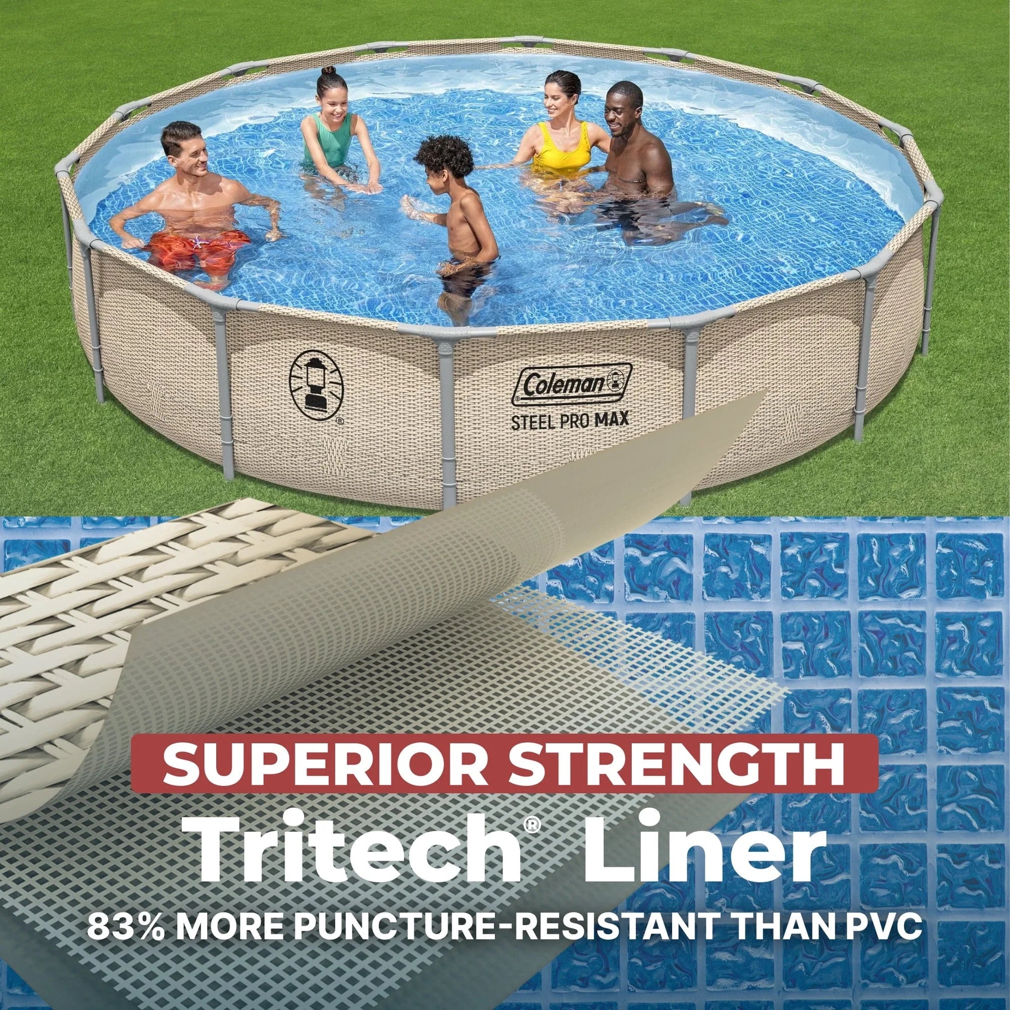 Coleman Steel Pro Max 14' x 33" Round Metal Frame Above Ground Pool Set